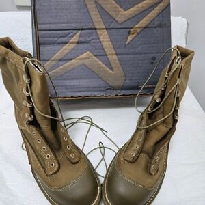 Wellco USMC RAT Combat Boots Olive Mojave Leather Vibram 10W EGA Military Rugged